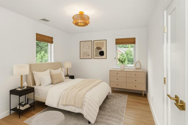 Bedroom, Interior, Wood Texture Flooring