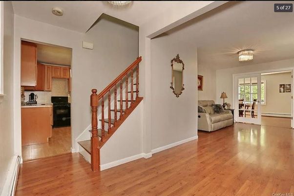 Chandelier, Interior, Kitchen, Living room, Wood Texture Flooring