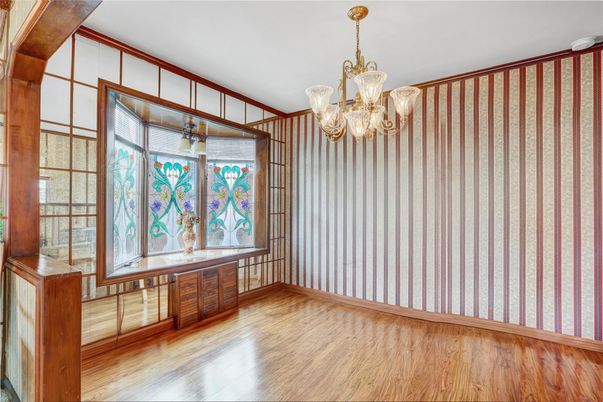 Chandelier, Interior, Wood Texture Flooring