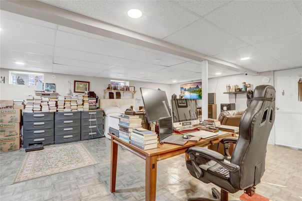 Home Office, Interior, Recessed Lighting