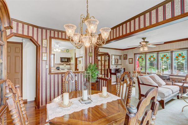 Chandelier, Dining room, Interior, Kitchen, Wood Texture Flooring