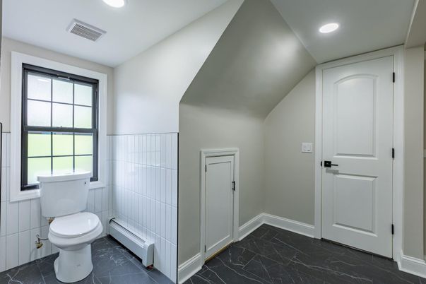 Bathroom, Interior, Marble, Recessed Lighting
