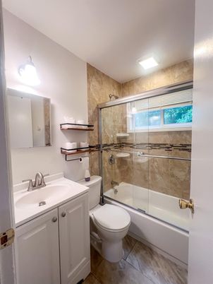 Bathroom, Glass Shower, Interior