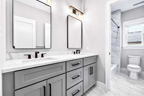 Bathroom, Dual Sink Vanities, Interior, Marble, Marble Walls