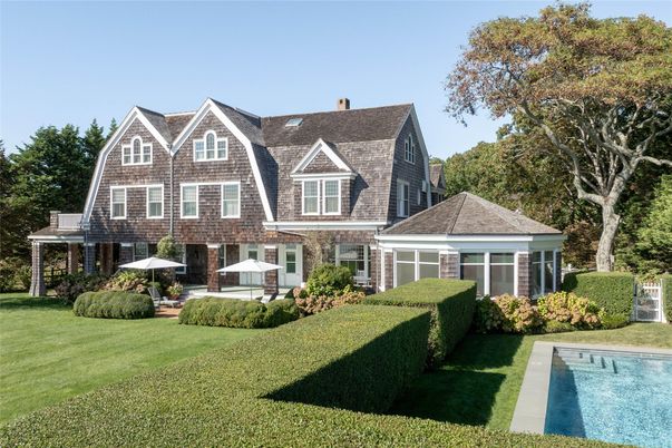 Backyard, Exterior, Facade, Pool, Tudor Revival