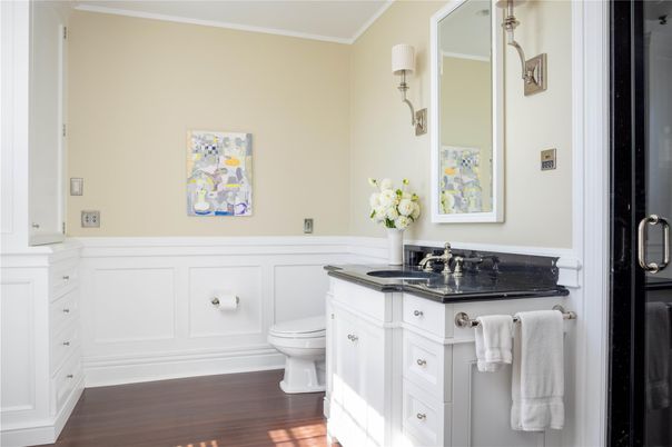Bathroom, Interior, Wood Texture Flooring
