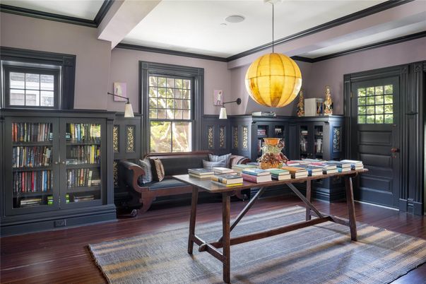 Interior, Living room, Pendant Lights, Wood Texture Flooring