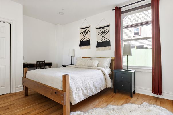 Bedroom, Interior, Wood Texture Flooring