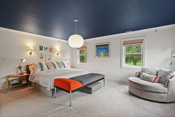 Bedroom, Interior, Pendant Lights