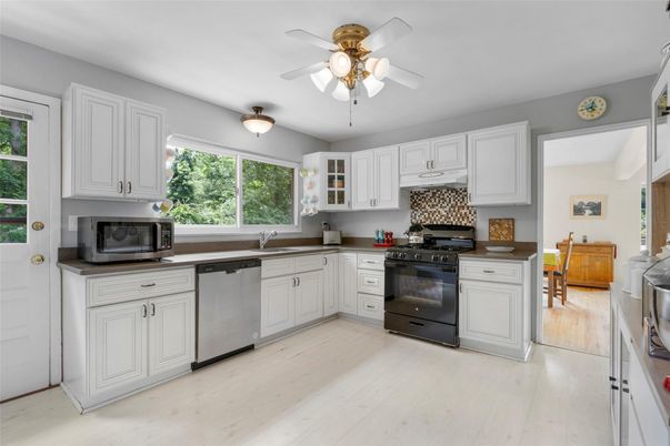 Interior, Kitchen, Wood Texture Flooring
