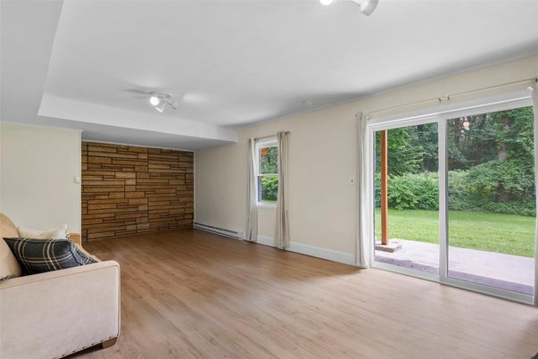 Empty room, Interior, Stone Walls, Wood Texture Flooring