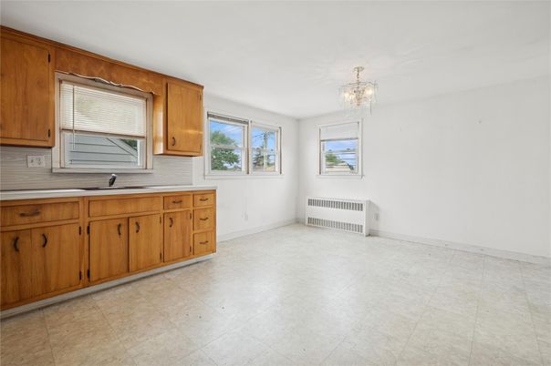 Chandelier, Empty room, Interior, Kitchen