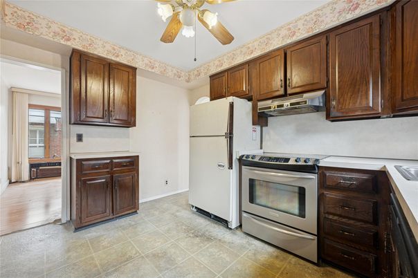 Interior, Kitchen, Wood Texture Flooring