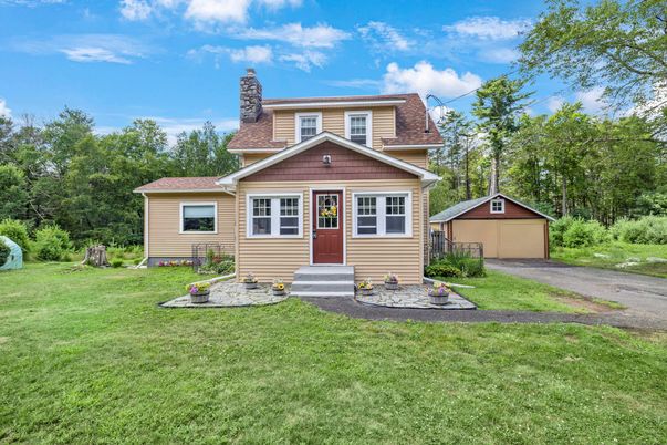Backyard, Detached Garage, Exterior, Facade, Cape Cod