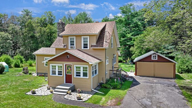 Backyard, Detached Garage, Exterior, Facade, Queen Anne Victorian