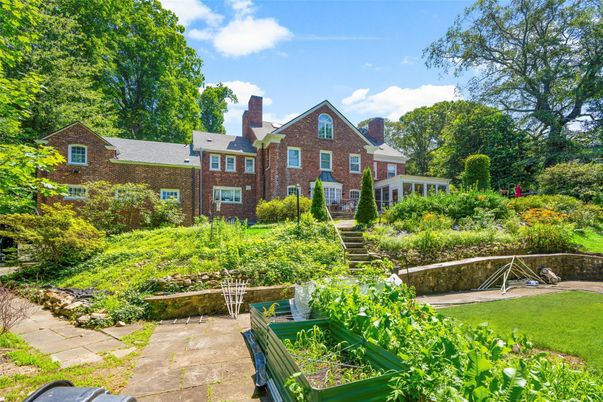 Exterior, Facade, Brick Facade, Tudor Revival