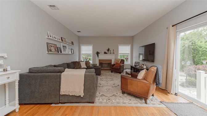 Fireplace, Interior, Living room, Wood Texture Flooring