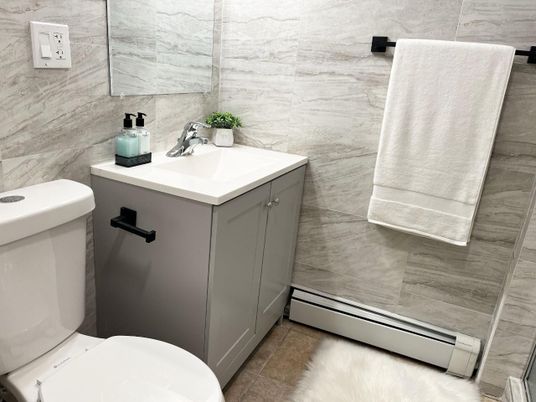 Bathroom, Interior, Marble Walls