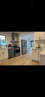 Interior, Kitchen, Wood Texture Flooring