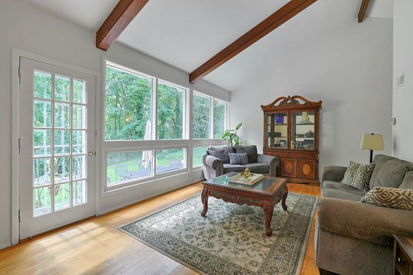 Interior, Living room, Wooden Beams, Wood Texture Flooring