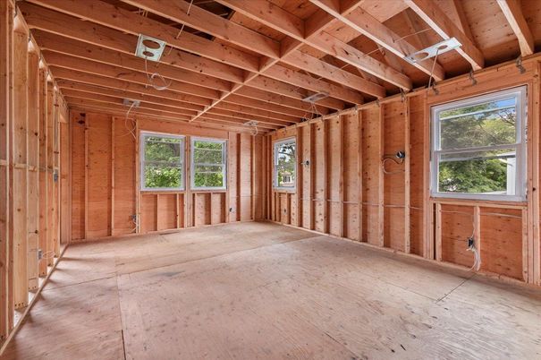 Empty room, Interior, Wooden Beams, Wooden Ceilings, Wood Texture Flooring, Wooden Walls