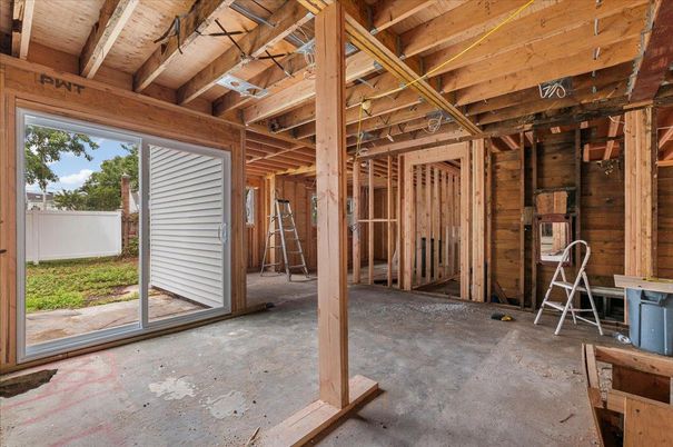 Empty room, Interior, Wooden Beams, Wooden Ceilings, Wooden Walls