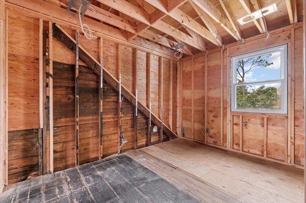 Empty room, Interior, Wooden Beams, Wooden Ceilings, Wood Texture Flooring, Wooden Walls