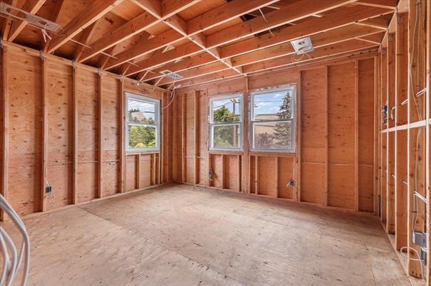 Empty room, Interior, Wooden Beams, Wooden Ceilings, Wood Texture Flooring, Wooden Walls