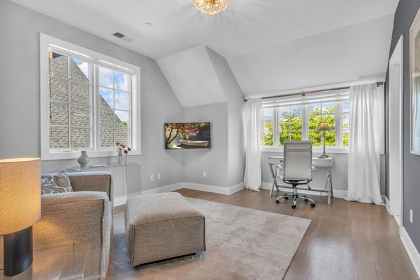 Home Office, Interior, Wood Texture Flooring