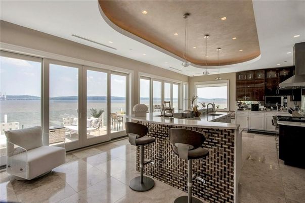 Interior, Kitchen, Pendant Lights, Recessed Lighting, Water