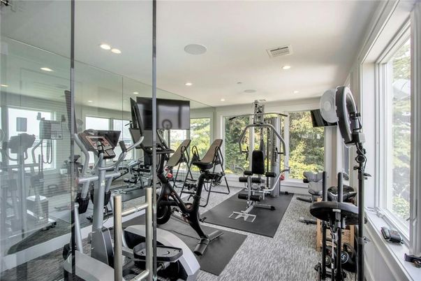 Fitness Equipment, Gym, Interior, Recessed Lighting