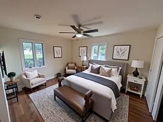 Bedroom, Interior, Wood Texture Flooring