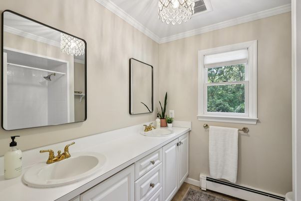 Bathroom, Chandelier, Dual Sink Vanities, Interior