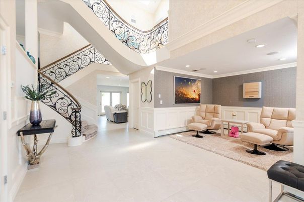 Interior, Living room, Recessed Lighting