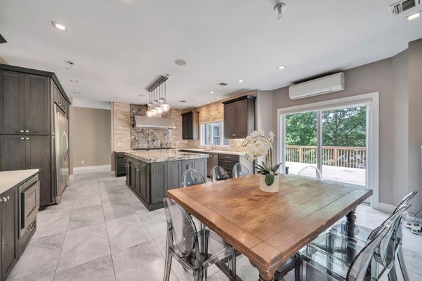 Dining room, Interior, Kitchen, Pendant Lights, Recessed Lighting