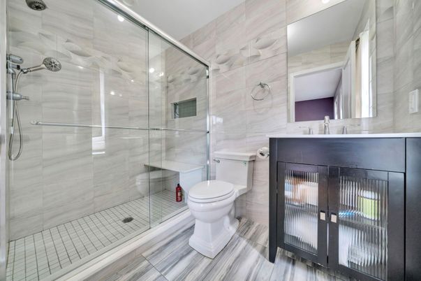Bathroom, Glass Shower, Interior