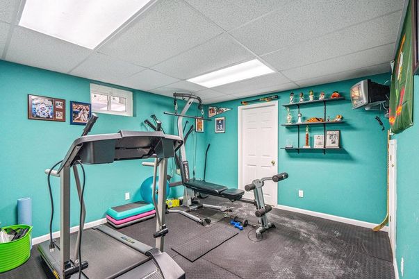 Fitness Equipment, Interior, Recessed Lighting