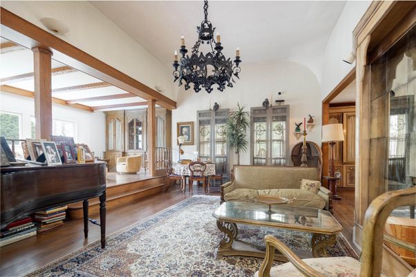 Chandelier, Interior, Living room, Piano, Wood Texture Flooring
