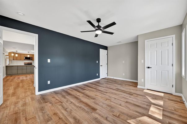 Empty room, Interior, Kitchen, Wood Texture Flooring