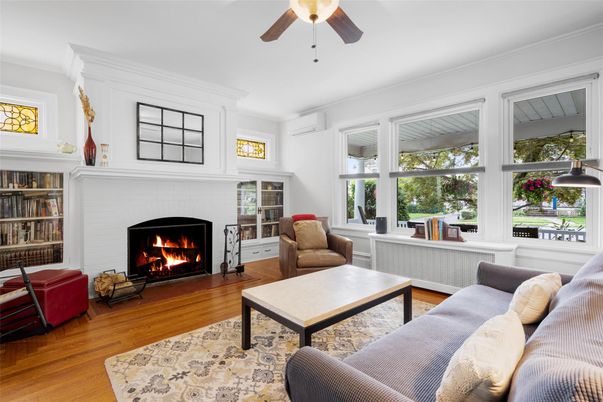 Fireplace, Interior, Living room, Wood Texture Flooring
