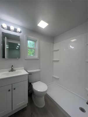 Bathroom, Interior, Wood Texture Flooring