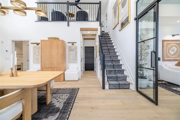 Interior, Pendant Lights, Recessed Lighting, Wood Texture Flooring