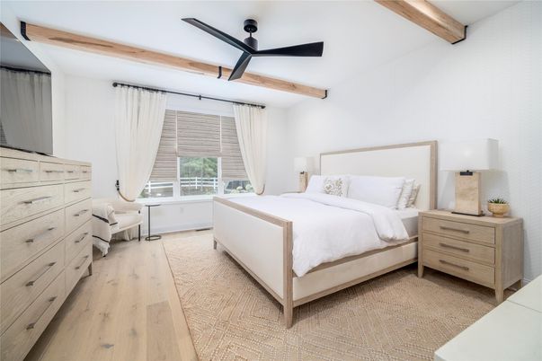 Bedroom, Interior, Wooden Beams, Wood Texture Flooring