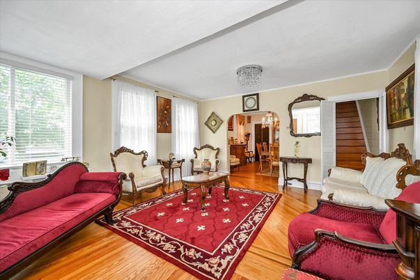 Chandelier, Interior, Living room, Wood Texture Flooring