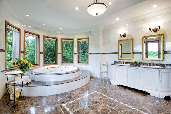 Bathroom, Dual Sink Vanities, Interior, Recessed Lighting