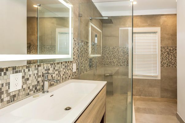 Bathroom, Glass Shower, Interior
