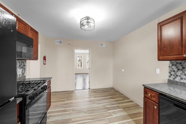 Interior, Kitchen, Wood Texture Flooring