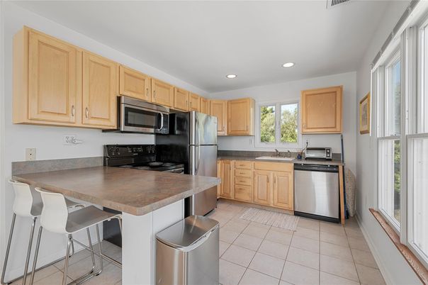 Interior, Kitchen, Recessed Lighting, Stainless Steel Appliances