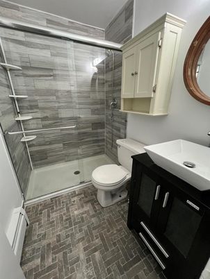 Bathroom, Glass Shower, Interior