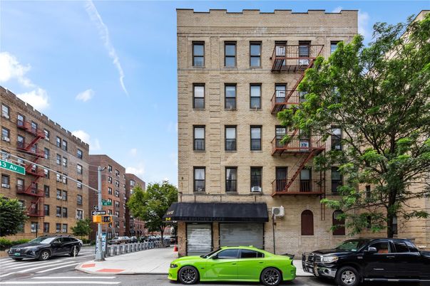 Exterior, Facade, Brick Facade, Condo Building